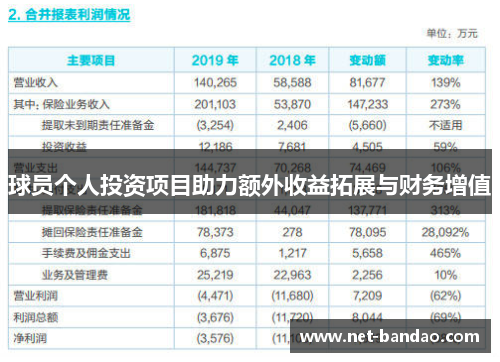 球员个人投资项目助力额外收益拓展与财务增值